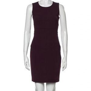 Dianne Von Furstenberg Plum Sleeveless Bodycon Sheath Dress, size 0
